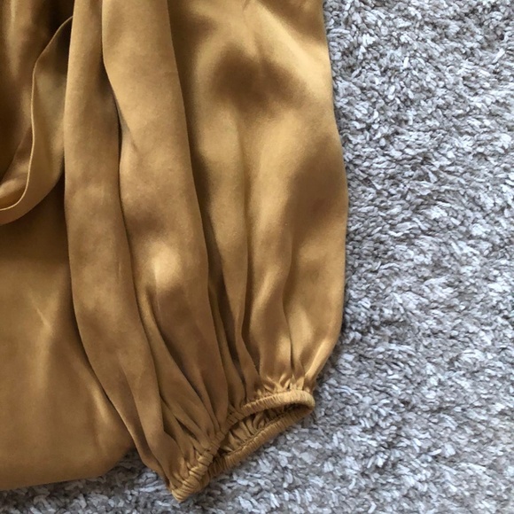 ZIMMERMANN Silk Billow Midi Dress - Gold - Picture 6 of 10